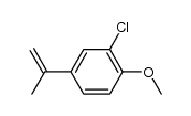 2-chloro-1-methoxy-4-(prop-1-en-2-yl)benzene Structure