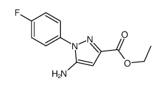 5-氨基-1-(4-氟苯基)-1H-吡唑-3-羧酸乙酯结构式