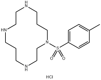 1-tosyl-1,4,8,11-tetraazacyclotetradecane trihydrochloride structure