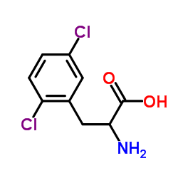 2-AMINO-3-(2,5-DICHLOROPHENYL)PROPANOIC ACID结构式