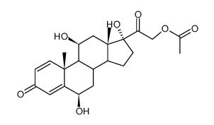 6α-羟基泼尼松龙乙酸酯图片