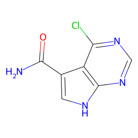 4-chloro-7H-pyrrolo[2,3-d]pyrimidine-5-carboxamide Structure