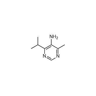 4-异丙基-6-甲基嘧啶-5-胺结构式