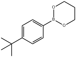 4-叔丁基苯硼酸-1,3-丙二醇酯结构式