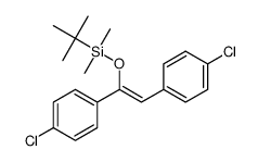 (Z)-1-t-butyldimethylsilyloxy-1,2-di(4-chlorophenyl)ethene Structure