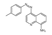 4-[(4-methylphenyl)diazenyl]quinolin-8-amine结构式