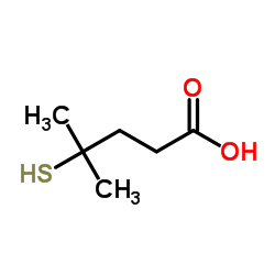 4-Methyl-4-sulfanylpentanoic acid Structure