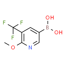 (6-methoxy-5-(trifluoromethyl)pyridin-3-yl)boronic acid Structure
