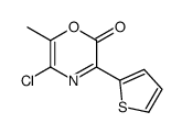 5-chloro-6-methyl-3-thiophen-2-yl-1,4-oxazin-2-one Structure