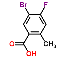 5-Bromo-4-fluoro-2-methylbenzoic acid Structure