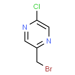 2-(溴甲基)-5-氯吡嗪结构式