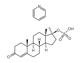 methyltestosterone 17β-sulfate pyridinium salt Structure