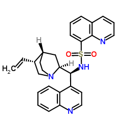 N-[(9S)-8α-辛可宁-9-基]喹啉-8-磺胺结构式