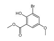 methyl 3-bromo-2-hydroxy-5-methoxybenzoate Structure