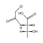 N-chloroacetyl-L-threonine结构式