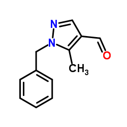 1-Benzyl-5-methyl-1H-pyrazole-4-carbaldehyde Structure