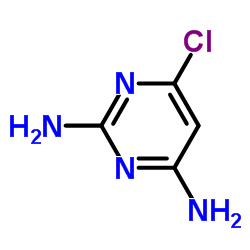 2,4-二氨基-6-氯嘧啶结构式