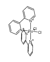 [RuCl2(2,2'-bipyridine )2](1+)结构式