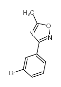 3-(3-溴苯基)-5-甲基-1,2,4-恶二唑结构式