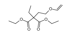 ethyl-(2-vinyloxy-ethyl)-malonic acid diethyl ester Structure