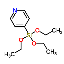 4-吡啶三乙氧基硅烷结构式