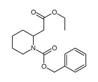1-[(苯基甲氧基)羰基]-2-哌啶乙酸乙酯结构式