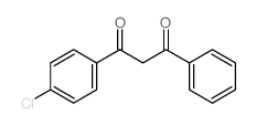 1,3-Propanedione,1-(4-chlorophenyl)-3-phenyl-结构式