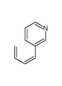 3-[(1Z)-buta-1,3-dienyl]pyridine结构式
