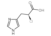 1H-Imidazole-4-propanoicacid, a-chloro-, (S)- (9CI) Structure