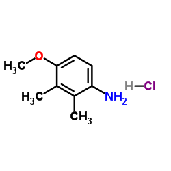 4-Methoxy-2,3-dimethylaniline hydrochloride (1:1)结构式