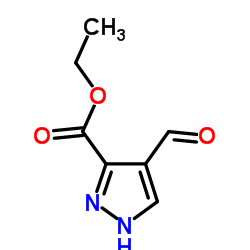 4-甲酰基-1H-吡唑-3-羧酸乙酯结构式