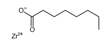 octanoic acid, zirconium salt Structure