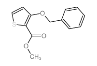 METHYL 3-(BENZYLOXY)-2-THIOPHENECARBOXYLATE结构式