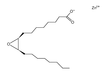 (+-)-8-(cis-3-octyl-oxiranyl)-octanoic acid, zinc-salt Structure