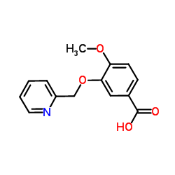 4-METHOXY-3-(PYRIDIN-2-YLMETHOXY)BENZOIC ACID structure