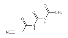 N-(acetylcarbamoyl)-2-cyano-acetamide结构式