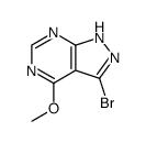 3-溴-4-甲氧基-1H-吡唑并[3,4-d]嘧啶结构式