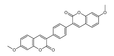 7-methoxy-3-[4-(7-methoxy-2-oxochromen-3-yl)phenyl]chromen-2-one结构式