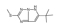 6-tert-butyl-2-methylsulfanyl-5H-pyrazolo[1,5-b][1,2,4]triazole Structure