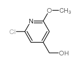 (2-氯-6-甲氧基吡啶-4-基)甲醇结构式