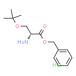 (R)-苄基-2-氨基-3-(叔丁氧基)丙酸甲酯盐酸盐结构式
