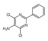 4,6-dichloro-2-phenylpyrimidin-5-amine Structure