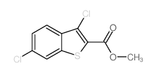 methyl 3 6-dichlorobenzo(b)thiophene-2-& Structure