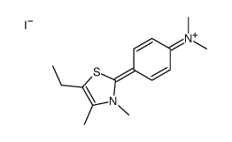 4-(5-ethyl-3,4-dimethyl-1,3-thiazol-3-ium-2-yl)-N,N-dimethylaniline,iodide结构式