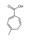 1,3,6-Cycloheptatriene-1-carboxylicacid,4-methyl-(8CI) Structure