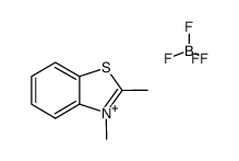 2,3-Dimethylbenzothiazolium tetrafluoroborate结构式
