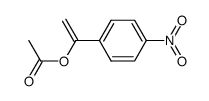 1-(4-nitrophenyl)-1-(acetyloxy)ethylene Structure