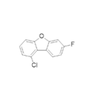 1-氟-7-氯-二苯并[b,d]呋喃结构式