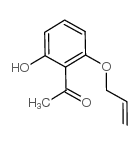 1-[2-(烯丙氧基)-6-羟基苯]乙烷-1-酮结构式