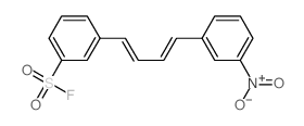 Benzenesulfonylfluoride, 3-[4-(3-nitrophenyl)-1,3-butadien-1-yl]- structure
